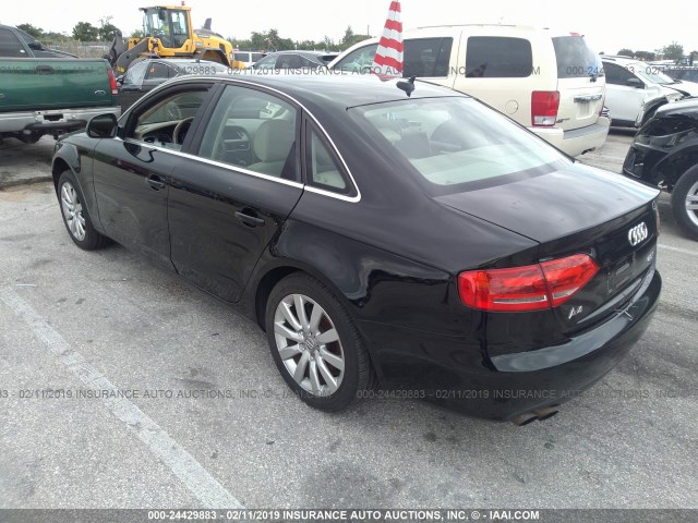 WAUSF78KX9N023742 - 2009 AUDI A4 PREMIUM PLUS BLACK photo 3