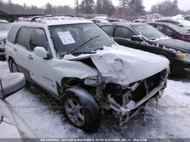 JF1SF65561H742118 - 2001 SUBARU FORESTER S WHITE photo 1