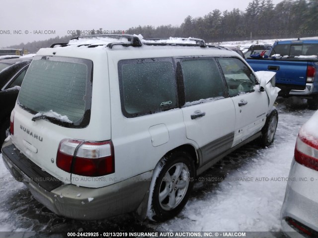 JF1SF65561H742118 - 2001 SUBARU FORESTER S WHITE photo 4