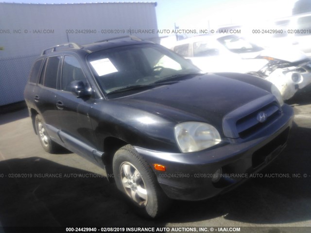 KM8SC13D36U035584 - 2006 HYUNDAI SANTA FE GLS/LIMITED BLACK photo 1