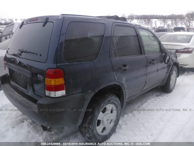 1FMYU03163KA61837 - 2003 FORD ESCAPE XLT Dark Blue photo 4