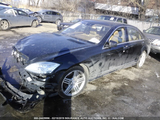 WDDNG9EB2DA526023 - 2013 MERCEDES-BENZ S 550 4MATIC BLACK photo 2