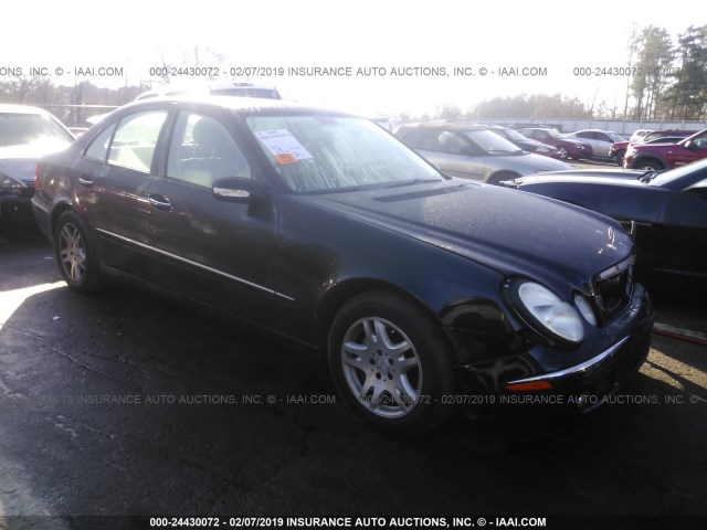 WDBUF56J36A809037 - 2006 MERCEDES-BENZ E 350 BLACK photo 1