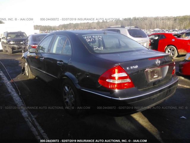 WDBUF56J36A809037 - 2006 MERCEDES-BENZ E 350 BLACK photo 3