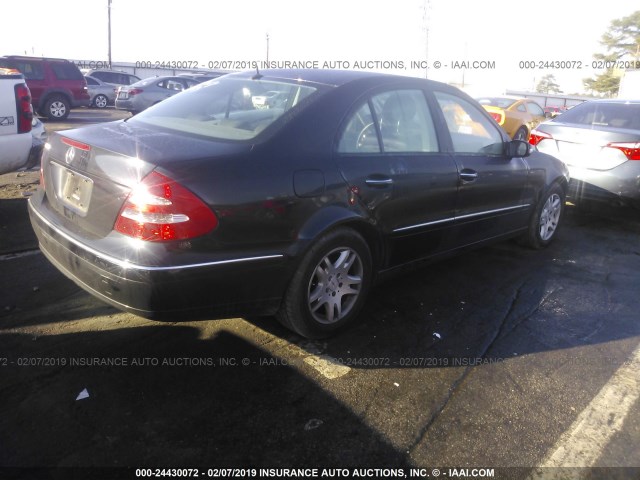 WDBUF56J36A809037 - 2006 MERCEDES-BENZ E 350 BLACK photo 4