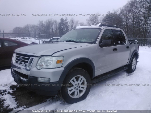 1FMEU51K97UA33102 - 2007 FORD EXPLORER SPORT TR XLT SILVER photo 2