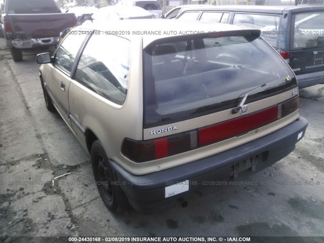 2HGED645XLH530545 - 1990 HONDA CIVIC DX GOLD photo 3