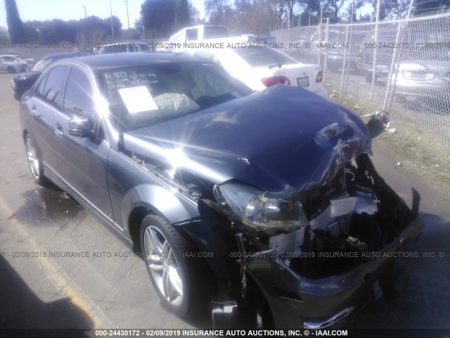 WDDGF4HB5DA830148 - 2013 MERCEDES-BENZ C 250 Dark Blue photo 1