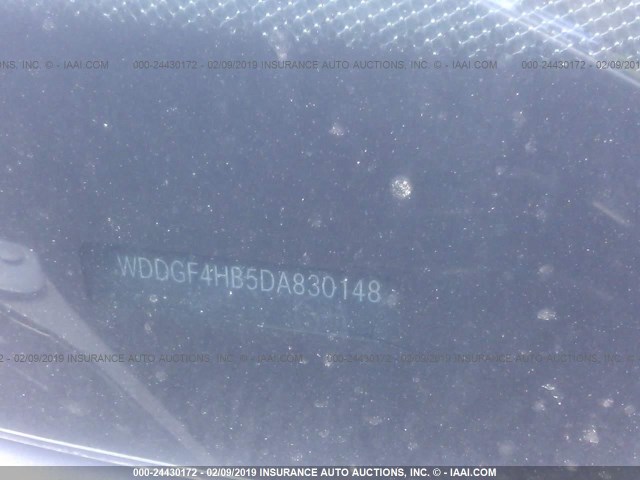 WDDGF4HB5DA830148 - 2013 MERCEDES-BENZ C 250 Dark Blue photo 9