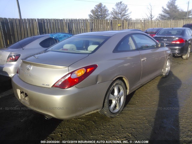 4T1CA38P04U013242 - 2004 TOYOTA CAMRY SOLARA SE/SLE GOLD photo 4