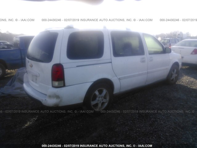 1GNDV33L35D177093 - 2005 CHEVROLET UPLANDER LT WHITE photo 4