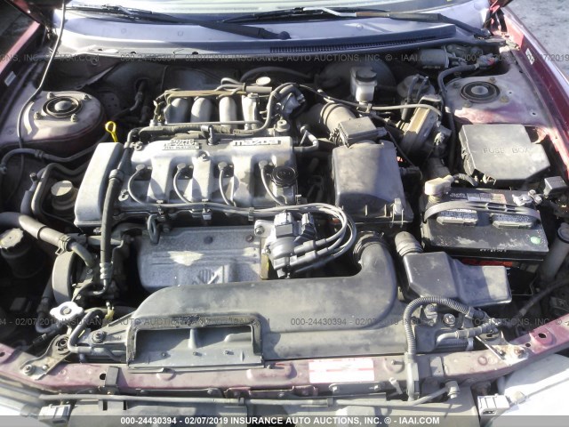 1YVGE31A6P5152459 - 1993 MAZDA MX-6 RED photo 10