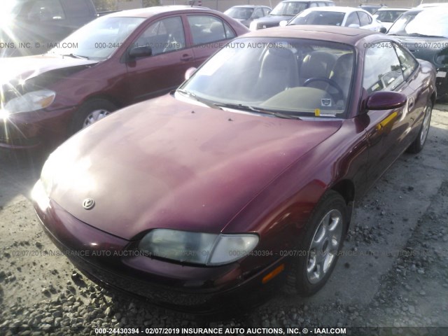 1YVGE31A6P5152459 - 1993 MAZDA MX-6 RED photo 2