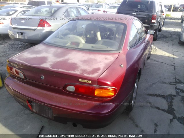 1YVGE31A6P5152459 - 1993 MAZDA MX-6 RED photo 4