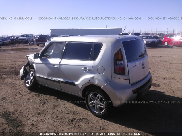 KNDJT2A2XB7272279 - 2011 KIA SOUL +/!/SPORT SILVER photo 3