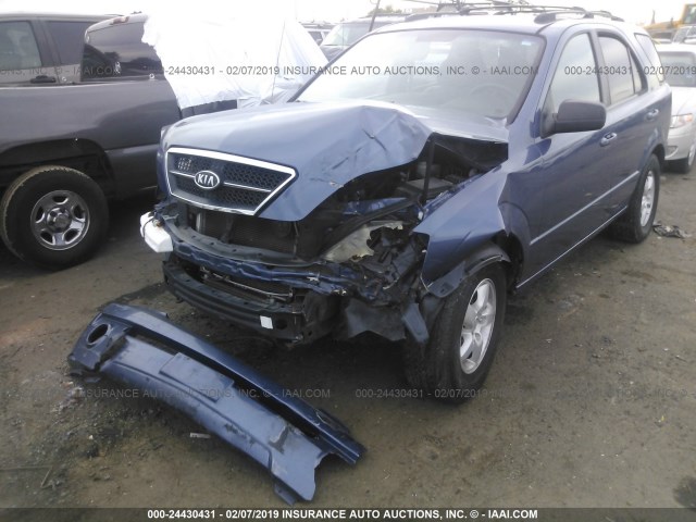 KNDJD733X65532245 - 2006 KIA SORENTO EX/LX BLUE photo 6