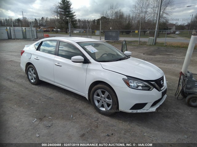 3N1AB7AP0GY317413 - 2016 NISSAN SENTRA S/SV/SR/SL WHITE photo 1