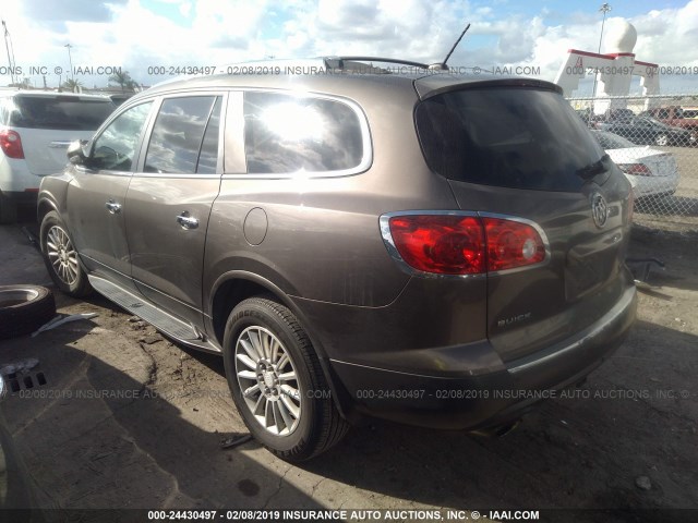 5GAKRBED0BJ350099 - 2011 BUICK ENCLAVE CXL GRAY photo 3