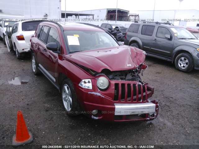 1J8FT57WX7D176509 - 2007 JEEP COMPASS LIMITED RED photo 1