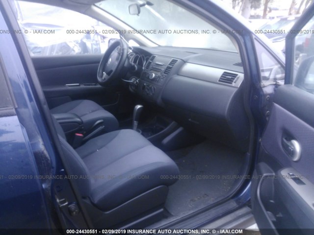 3N1BC13E47L354391 - 2007 NISSAN VERSA S/SL BLUE photo 5