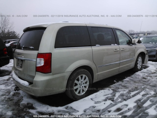 2C4RC1BGXDR780566 - 2013 CHRYSLER TOWN & COUNTRY TOURING BEIGE photo 4