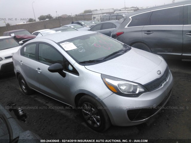 KNADM4A38G6675735 - 2016 KIA RIO LX SILVER photo 1