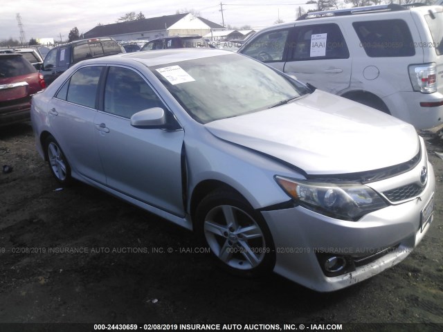 4T1BF1FKXDU222626 - 2013 TOYOTA CAMRY L/SE/LE/XLE SILVER photo 1