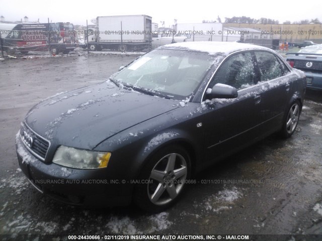 WAULT68E54A120042 - 2004 AUDI A4 3.0 QUATTRO GRAY photo 2