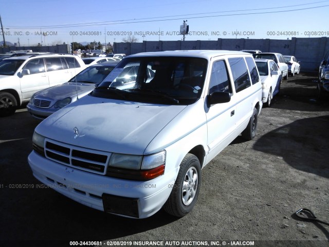 2B4GH2530SR377648 - 1995 DODGE CARAVAN WHITE photo 2