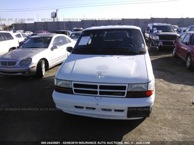 2B4GH2530SR377648 - 1995 DODGE CARAVAN WHITE photo 6