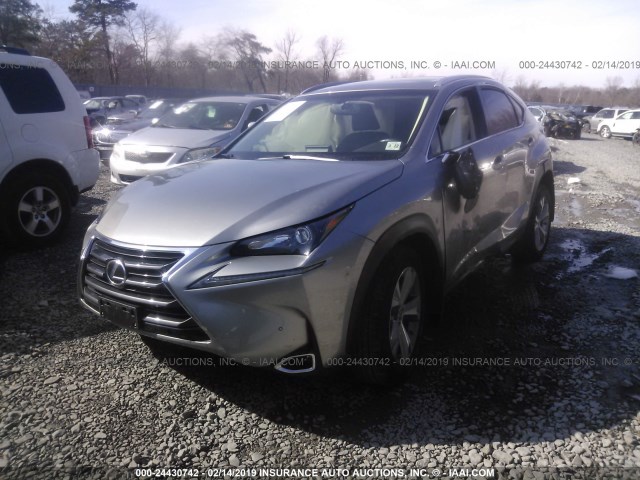 JTJBARBZ2H2117369 - 2017 LEXUS NX 200T/BASE/F SPORT GRAY photo 2