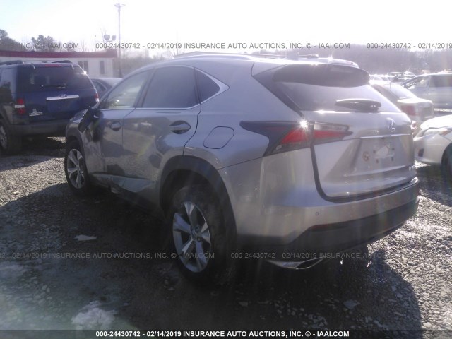 JTJBARBZ2H2117369 - 2017 LEXUS NX 200T/BASE/F SPORT GRAY photo 3