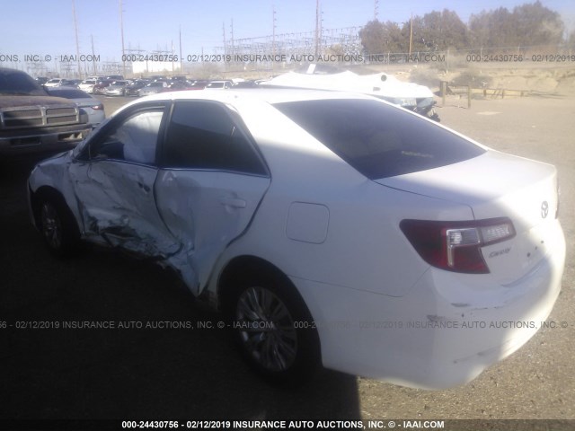 4T4BF1FK3DR278929 - 2013 TOYOTA CAMRY L/SE/LE/XLE 白色 照片 3