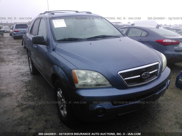 KNDJD733545194119 - 2004 KIA SORENTO EX/LX BLUE photo 1