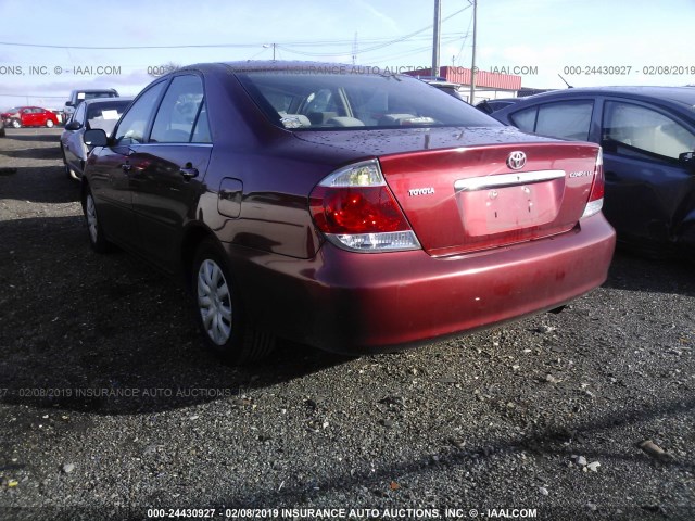 4T1BE32KX6U105877 - 2006 TOYOTA CAMRY LE/XLE/SE RED photo 3