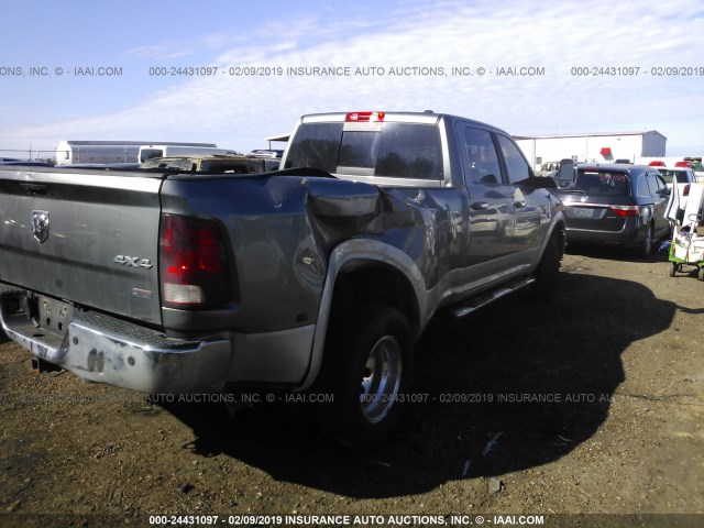 3D73Y4CL4BG622799 - 2011 DODGE RAM 3500 GRAY photo 4