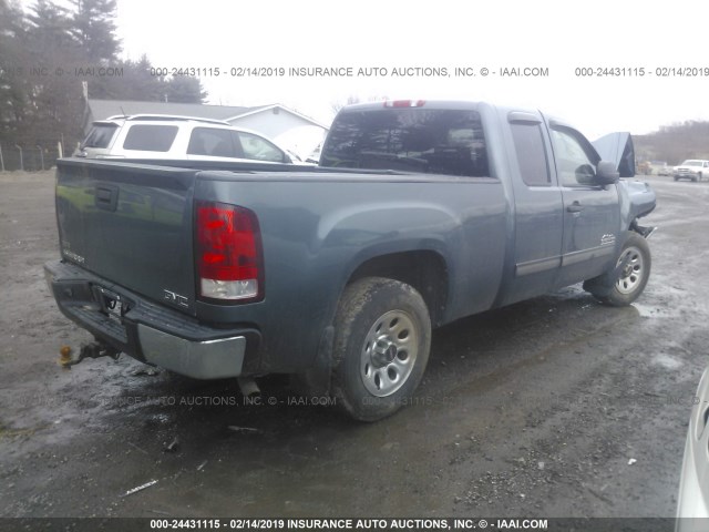 1GTR2UEA4BZ447696 - 2011 GMC SIERRA K1500 SL BLUE photo 4