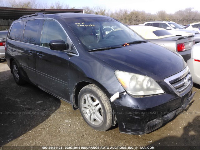 5FNRL38786B087240 - 2006 HONDA ODYSSEY EXL BLACK photo 1