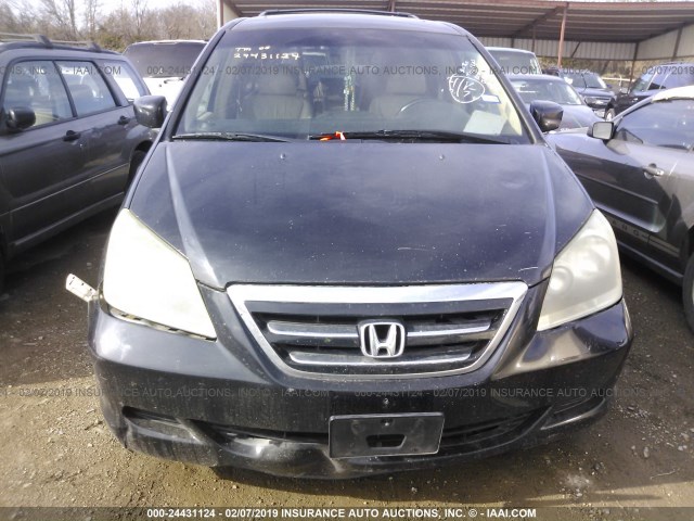 5FNRL38786B087240 - 2006 HONDA ODYSSEY EXL BLACK photo 6