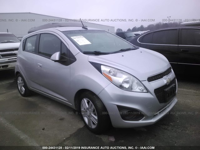 KL8CD6S94EC437952 - 2014 CHEVROLET SPARK 1LT SILVER photo 1