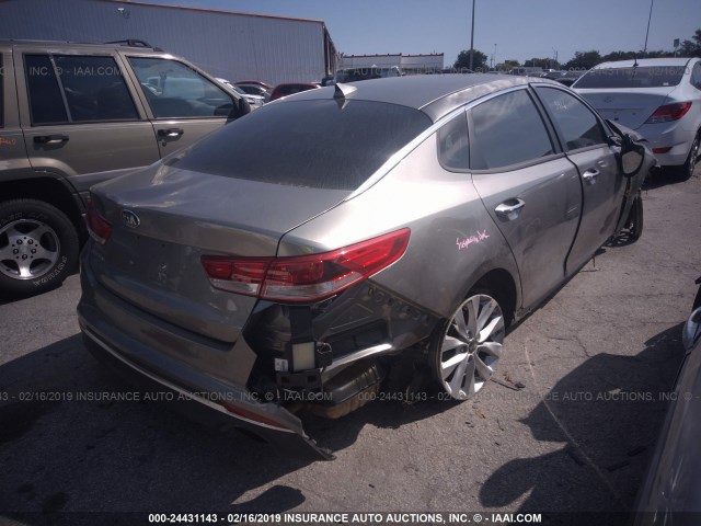 5XXGT4L34JG265426 - 2018 KIA OPTIMA LX/S GRAY photo 4