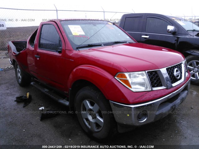 1N6AD06U25C463067 - 2005 NISSAN FRONTIER KING CAB LE/SE/OFF ROAD RED photo 1