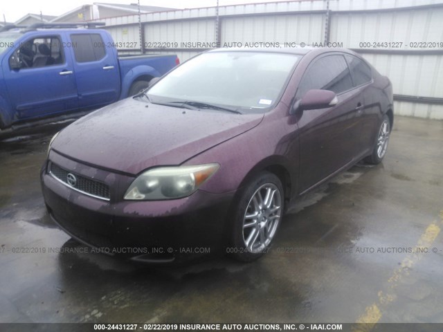 JTKDE177160127496 - 2006 TOYOTA SCION TC იასამნისფერი ფოტო 2