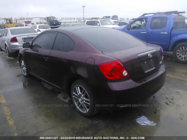 JTKDE177160127496 - 2006 TOYOTA SCION TC იასამნისფერი ფოტო 3