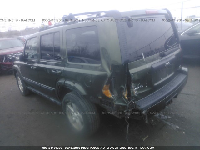 1J8HG48P37C554335 - 2007 JEEP COMMANDER GREEN photo 3