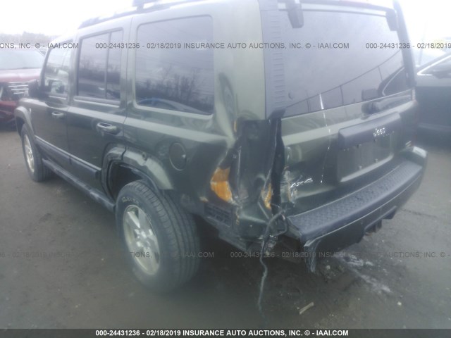 1J8HG48P37C554335 - 2007 JEEP COMMANDER GREEN photo 6