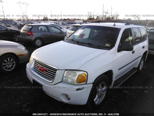 1GKDT13S772229502 - 2007 GMC ENVOY WHITE photo 2