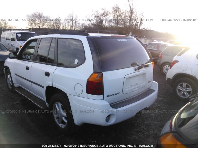 1GKDT13S772229502 - 2007 GMC ENVOY WHITE photo 3