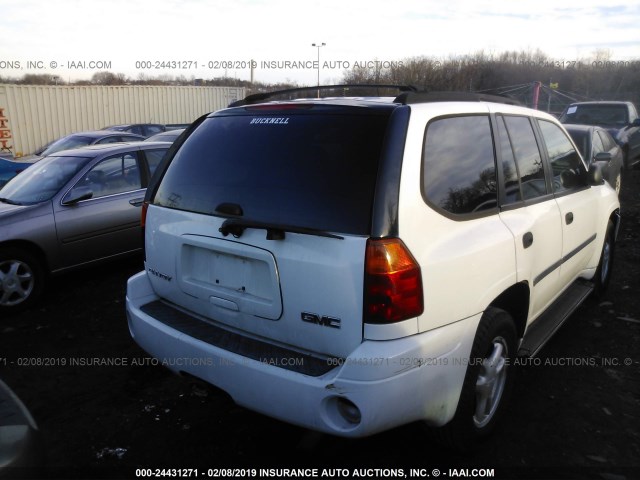 1GKDT13S772229502 - 2007 GMC ENVOY WHITE photo 4