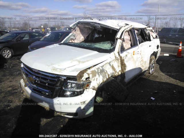 1GNSKBKC7JR369898 - 2018 CHEVROLET TAHOE K1500 LT WHITE photo 2